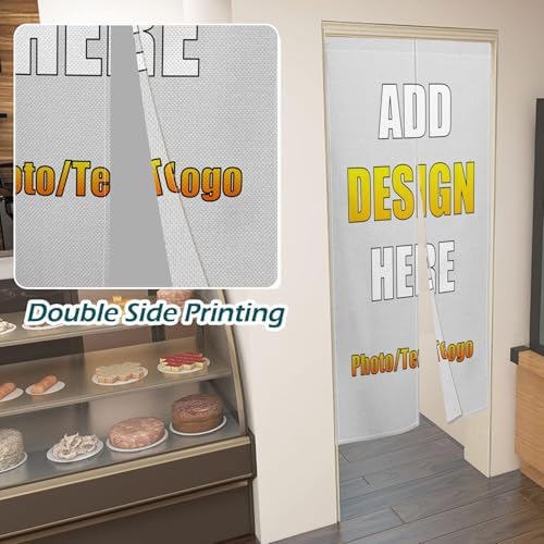 Custom Noren Door Curtain with Double Sided Design