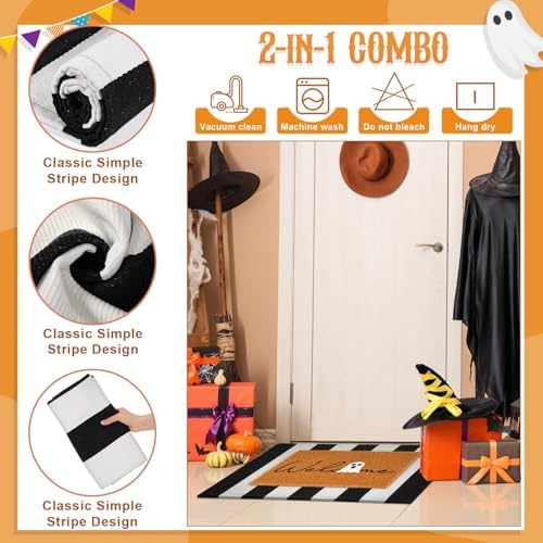 Maasechs Halloween Door Mat Set 2 Pcs