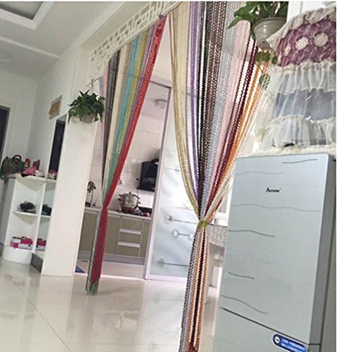 Glitter Thread S Form Curtain Panel 3m x 3m Door Divider