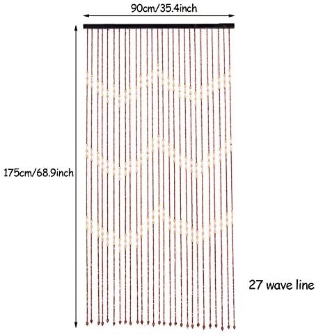 TFCFL 27 String Wooden Beaded Curtains 90x175cm