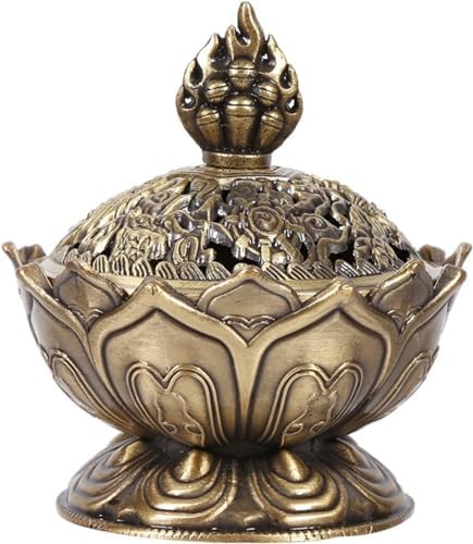 Classic Bronze Lotus Incense Holder