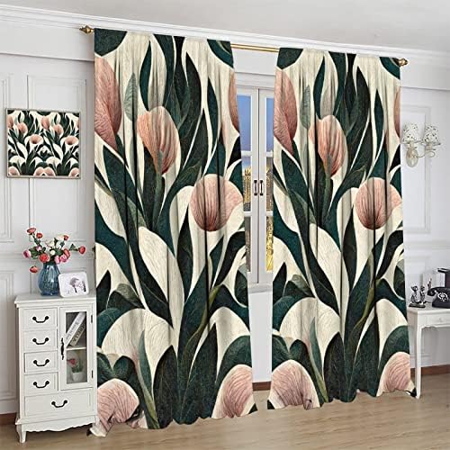 JESTRONRY Abstract Floral Curtains for Living Room Bedroom