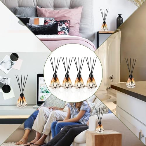 TRIFOLIC Reed Diffuser Set 4 Bottles 20 Sticks
