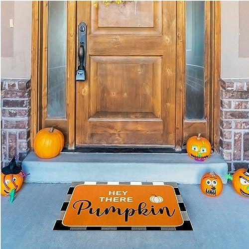 Hey There Pumpkin Door Mat 2 Pcs Fall Welcome Mat