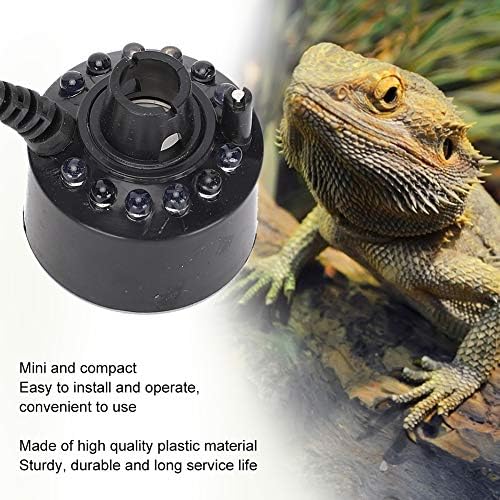 FUZHUI Mist Maker with LED Light 12W Reptile Humidifier