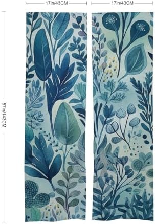 Japanese Noren Leaf Shape Door Curtain 34x57 Inches