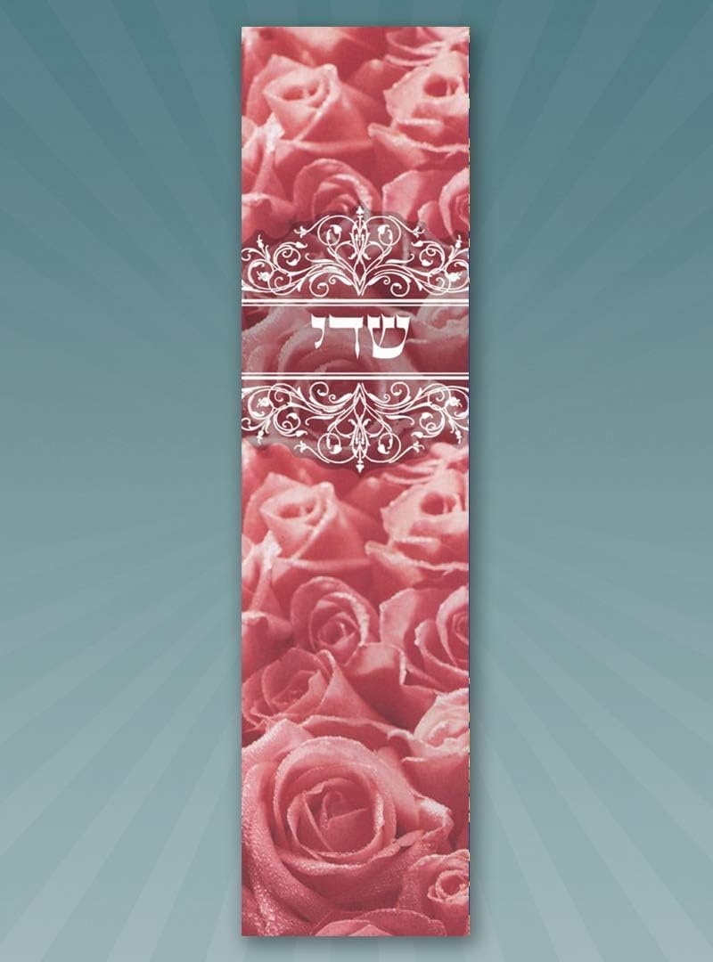 Roses Mezuzah Case by Caspi Cards Art