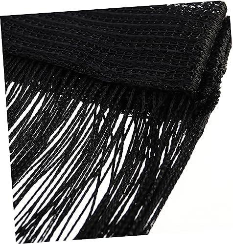 ABOOFAN Rod String Curtain with Tassels Black Doorway Decor
