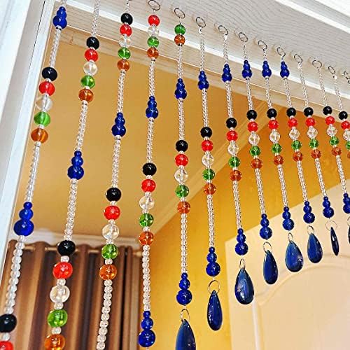 Clear Crystal Beaded Curtain for Doorways and Windows