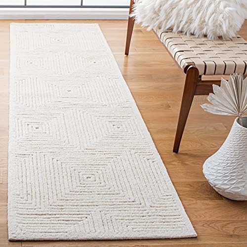 SAFAVIEH Textural Runner Rug 23 x 6 Ivory