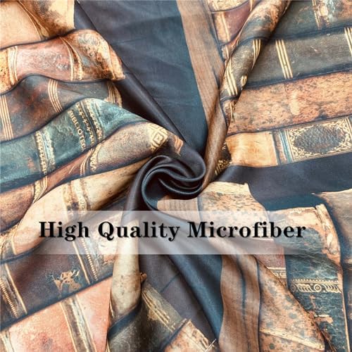 Bookshelf Blackout Curtains 42x63 Inch Grommet Thermal Insulated Room Darkening Window Drapes