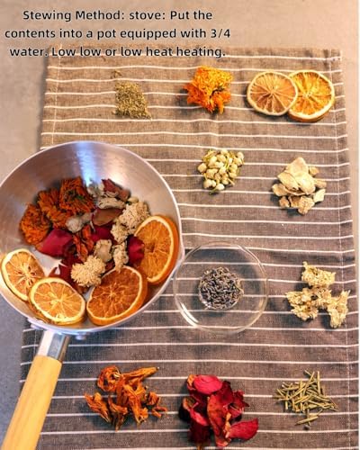 Fall Simmer Pot with Rose Lavender Dried Orange