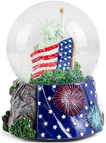 Elanze Designs American History Liberty Musical Snow Globe