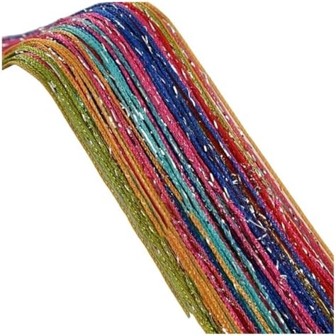Shiny Tassel String Curtains 100x200cm Room Divider