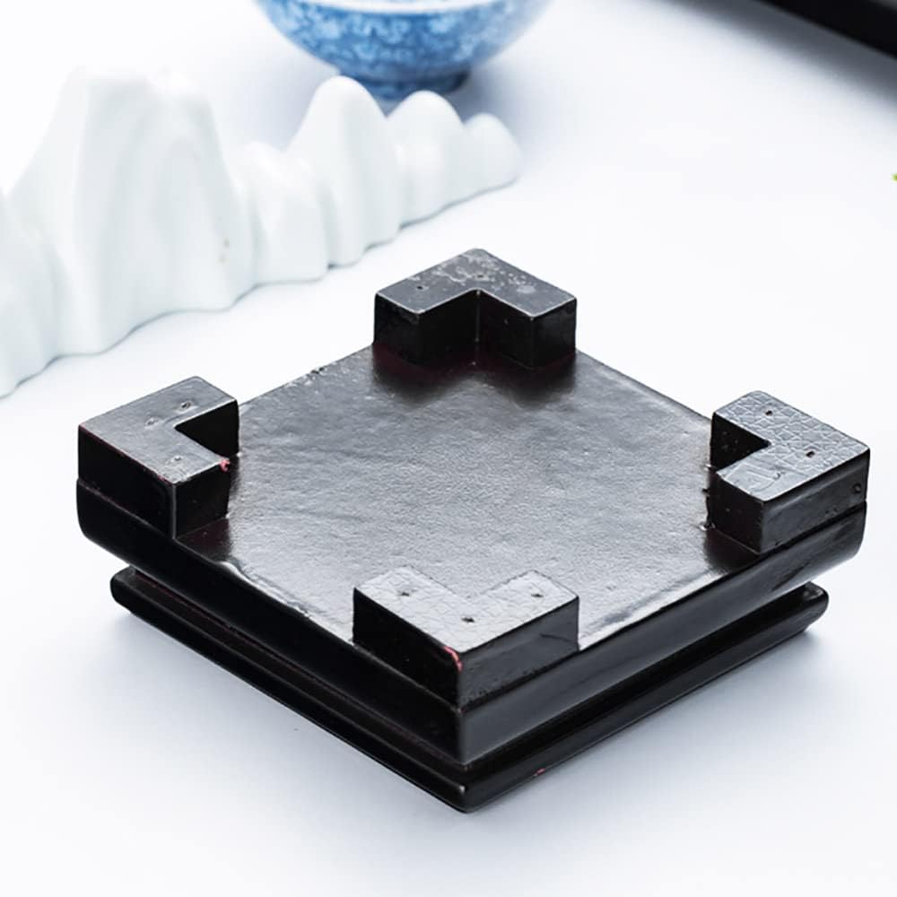 GOLDYWENDY Square Solid Wood Pedestal Stand