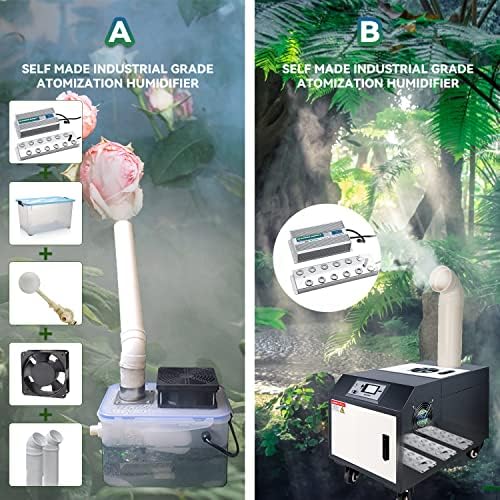Mxmoonant 12 Head Ultrasonic Mist Maker 8400mlH