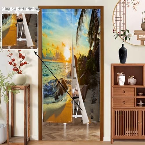 Leowefowa Japanese Noren Door Curtain 335x472 Inches