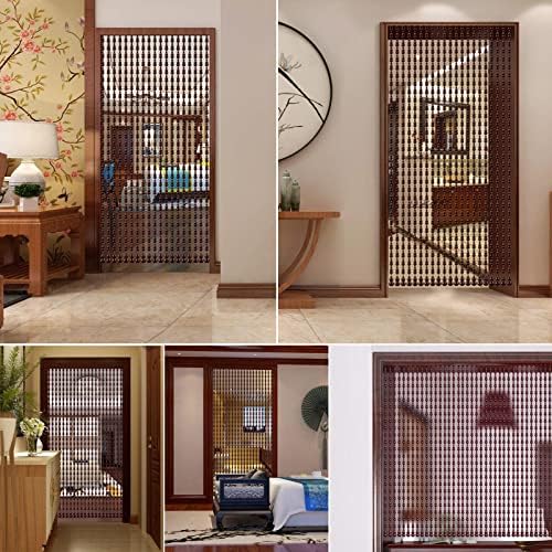 KDDEON Natural Wood Bead Curtain for Doorway Decorations