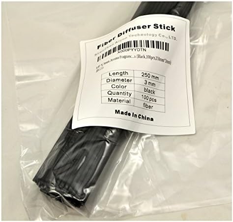 100 Piece Fiber Reed Diffuser Sticks Replacement - Black