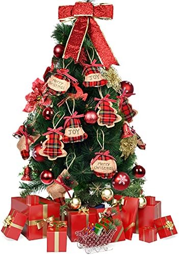 Jetec 20 Piece Rustic Burlap Christmas Ornaments Set