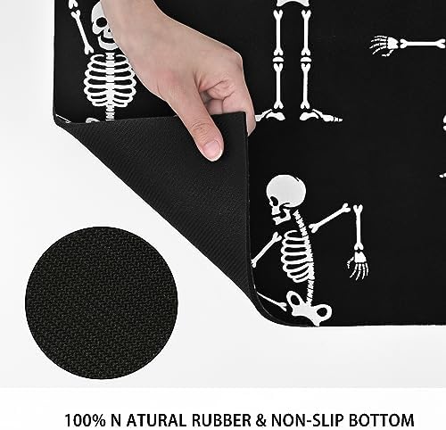 Happy Halloween Runner Rug Non Slip Black Laundry Room Mat 20x60