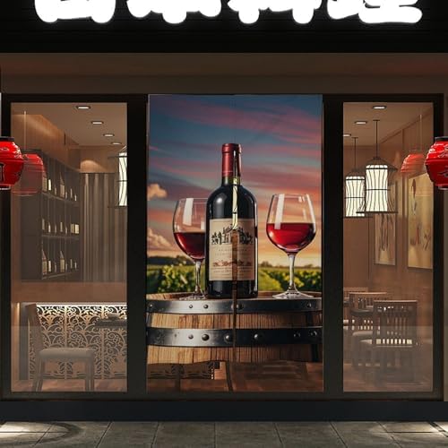 Wooden Wine Barrel Door Curtain 57x17 Inches