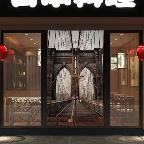 Brooklyn Bridge Door Cover Curtain 57x17 Inches