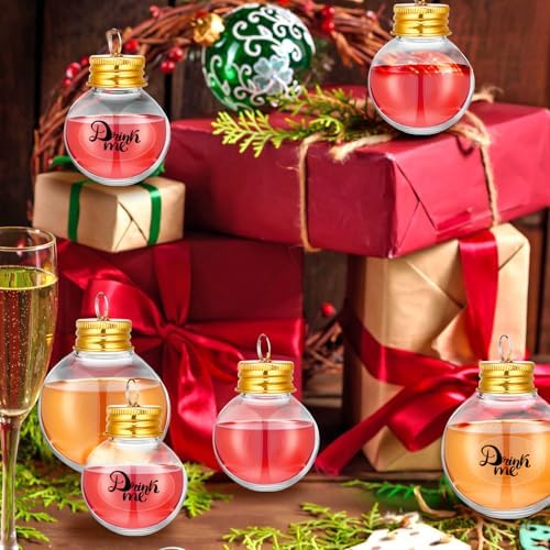 Patelai Clear Christmas Fillable Ornaments 48 Pcs