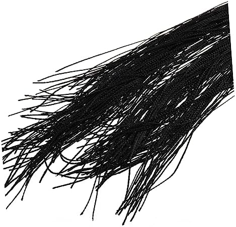 ABOOFAN Rod String Curtain with Tassels Black Doorway Decor