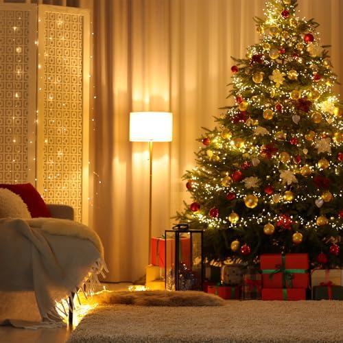 MECCANIXITY Light Blue Christmas Tree Balls 36Pcs