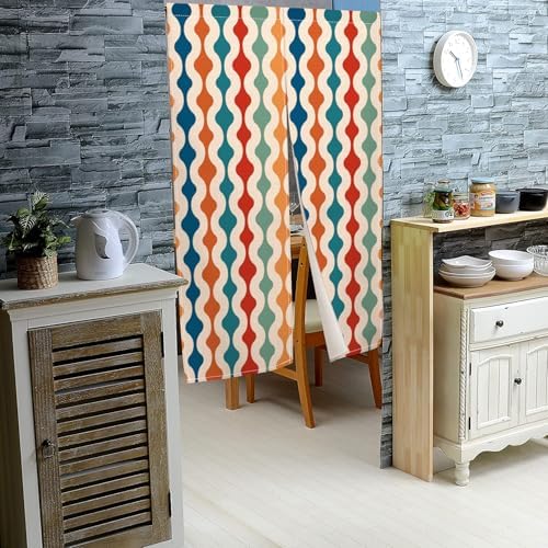 Boho Colorful Stripes Doorway Curtain 335x473 In