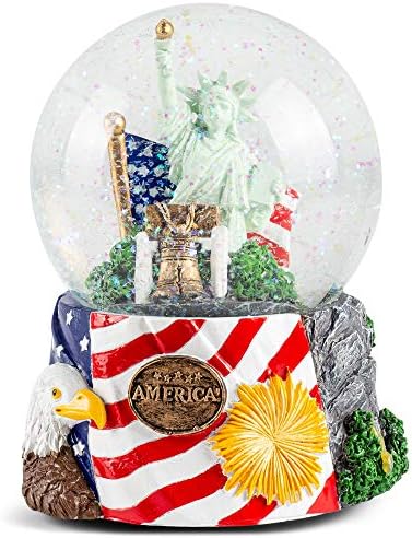Elanze Designs American History Liberty Musical Snow Globe