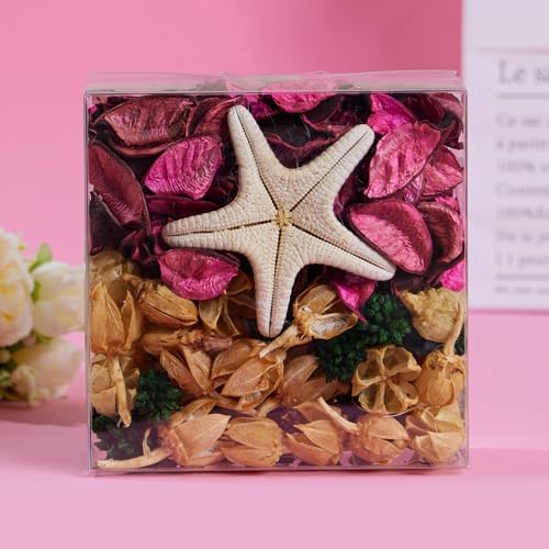 Pretysnow Rose Scented Potpourri - 49oz Long-Lasting Fragrance