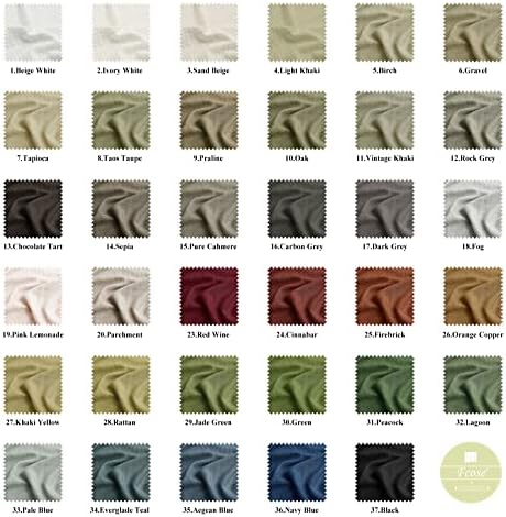 Custom Curtain Natural Linen Blend Drape for Bedroom Living Room