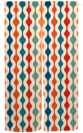 Boho Colorful Stripes Doorway Curtain 335x473 In