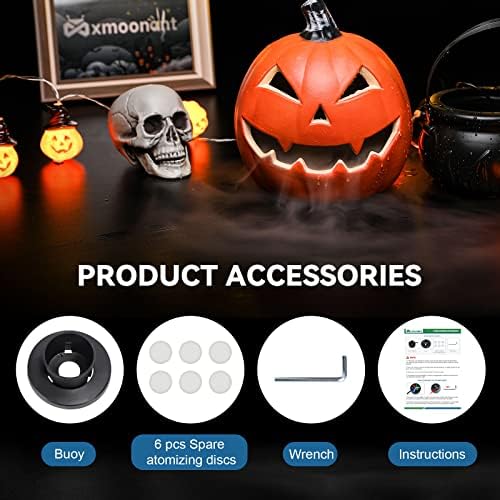 Mxmoonant 3-Head Ultrasonic Mist Maker with LED Lights