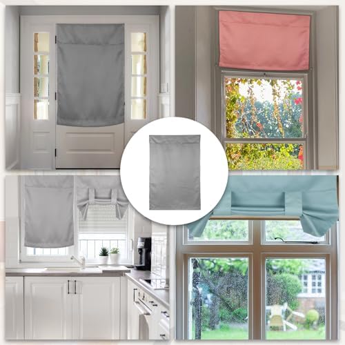 Uxcell Light Gray Side Door Curtain Panel 26x49