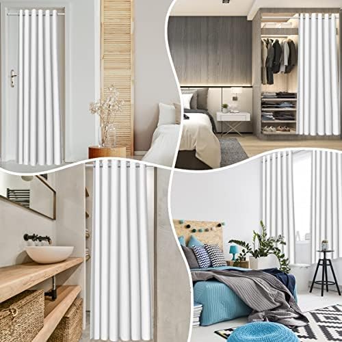 Abstract Door Curtain with Grommet Design