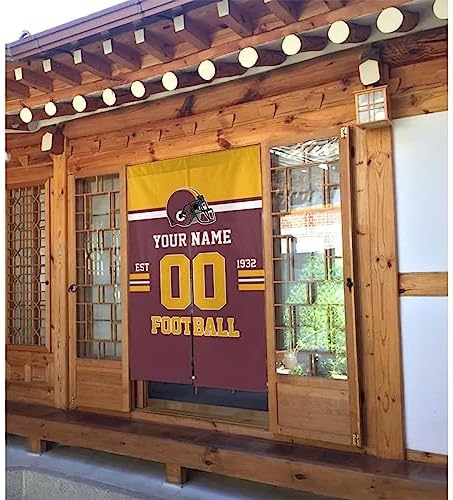 Custom Door Curtain with Name and Number