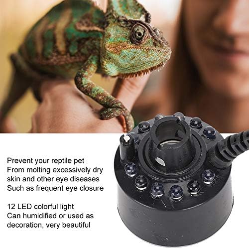 FUZHUI Mist Maker with LED Light 12W Reptile Humidifier