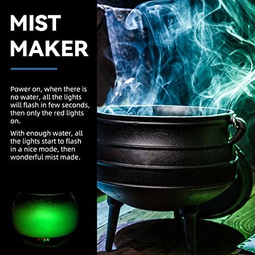 Mxmoonant 3-Head Ultrasonic Mist Maker with LED Lights
