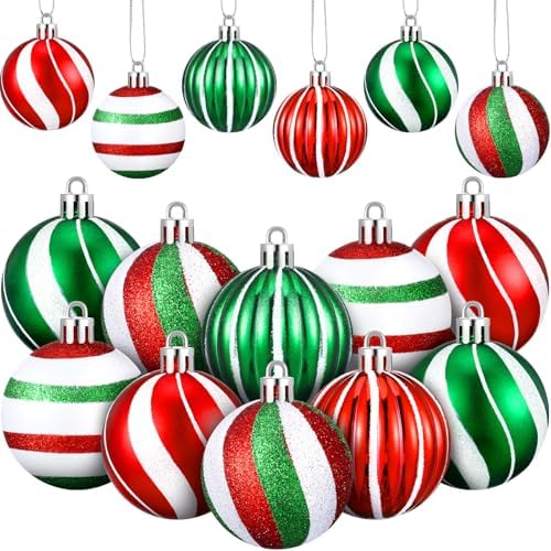 Jetec 24 Pcs Shatterproof Christmas Ball Ornaments