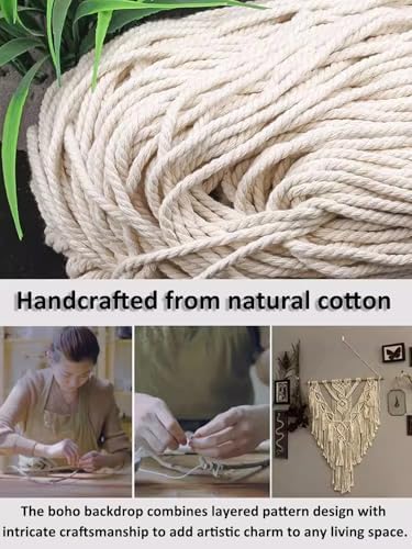 Macrame Curtains Cotton Door Curtains for Privacy and Style