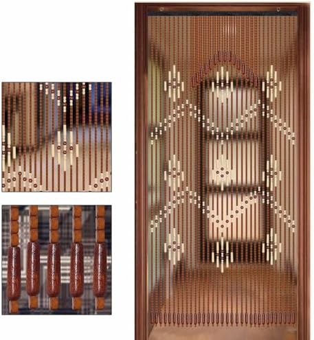 Wooden Bead Curtain 32 Lines for Living Room and Bedroom