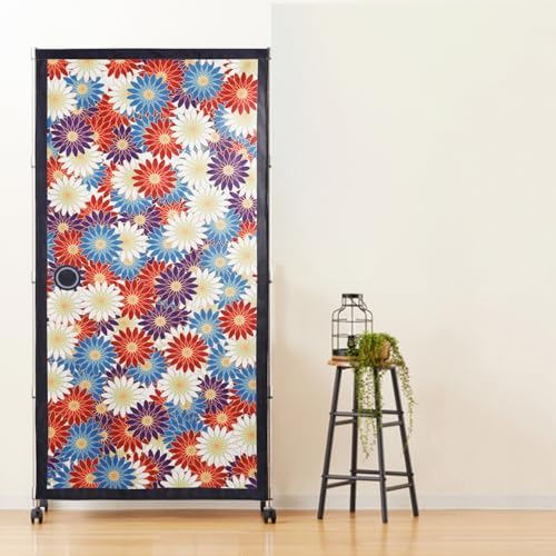 Noren Japanese Doorway Curtain with Fusuma Print Pattern3