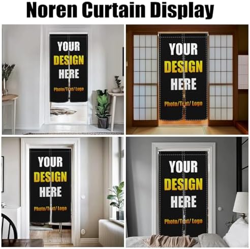 Leowefowa Custom Noren Curtain with Photo Print