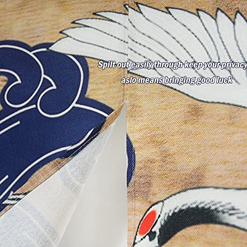 LIGICKY Retro Japanese Noren Curtain Linen