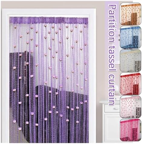 100x200cm Thread Curtain for Elegant Room Division and Decor