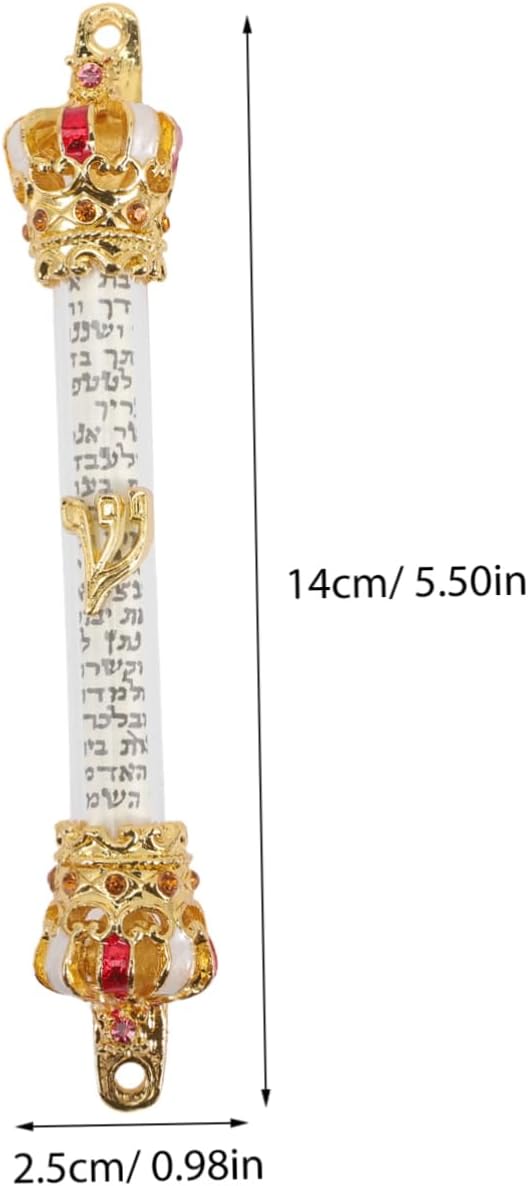 Metal Mezuzah Door Crown for Home Blessing Memorial