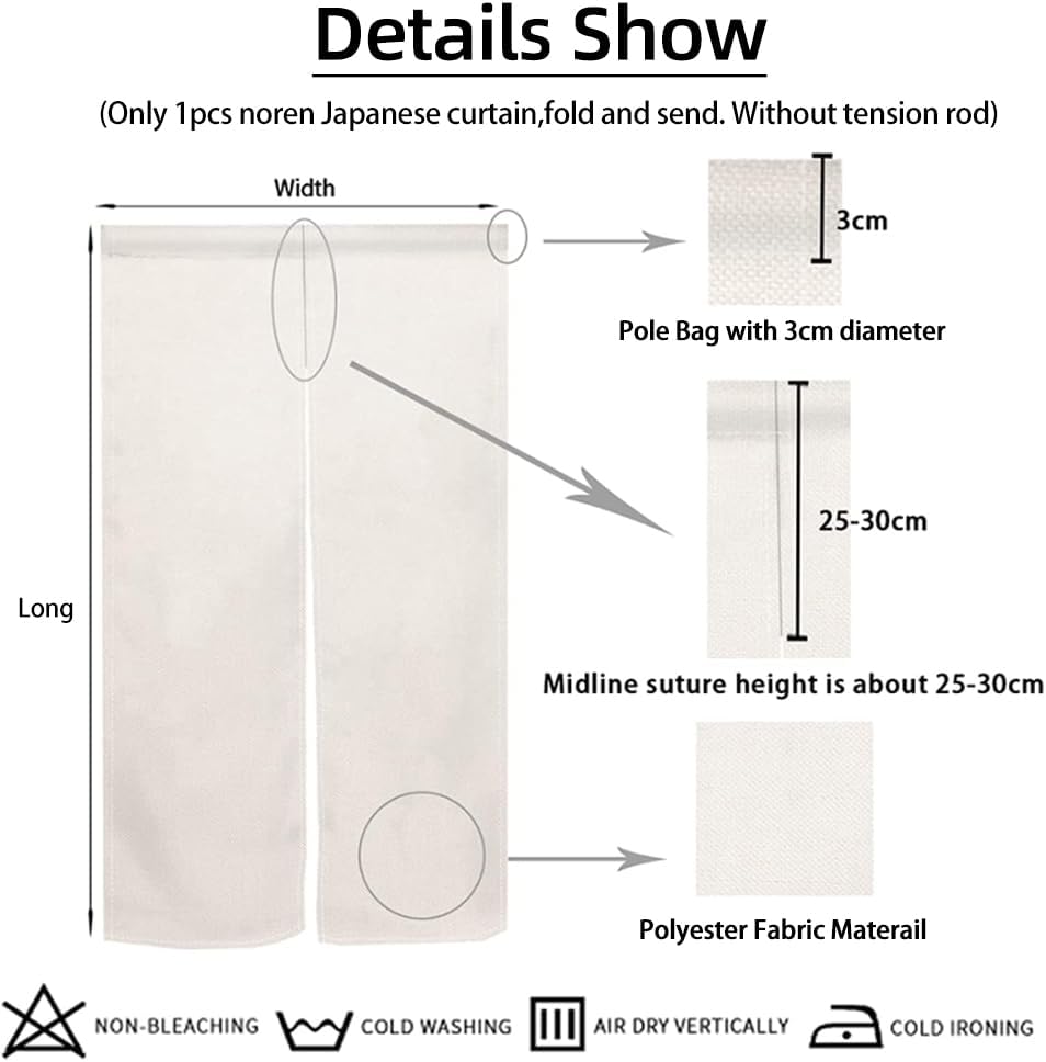 Japanese Noren Door Curtain for Home Decor